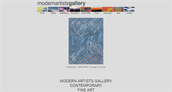 Desktop Screenshot of modernartistsgallery.com