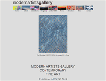 Tablet Screenshot of modernartistsgallery.com